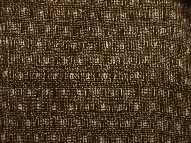 アンティーク　枡模様織出し本場村山泥大島紬長羽織